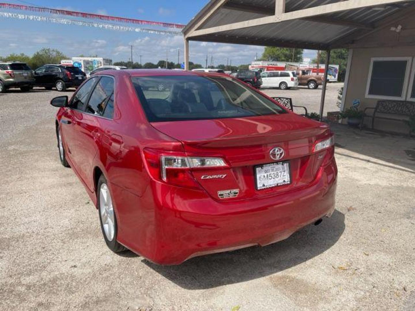 2014 RED TOYOTA CAMRY L (4T1BF1FK8EU) with an 2.5L engine, Automatic transmission, located at 124 Elm St., Cibolo, TX, 78108, (210) 658-3118, 29.559427, -98.232384 - Photo#1