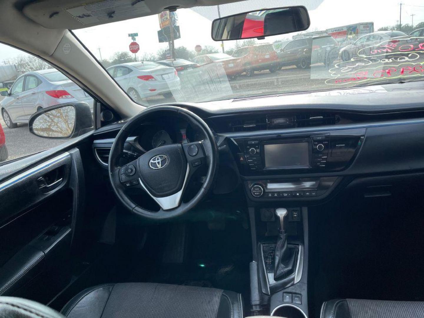 2016 BLACK TOYOTA COROLLA S (2T1BURHE3GC) with an 1.8L engine, Automatic transmission, located at 124 Elm St., Cibolo, TX, 78108, (210) 658-3118, 29.559427, -98.232384 - Photo#6