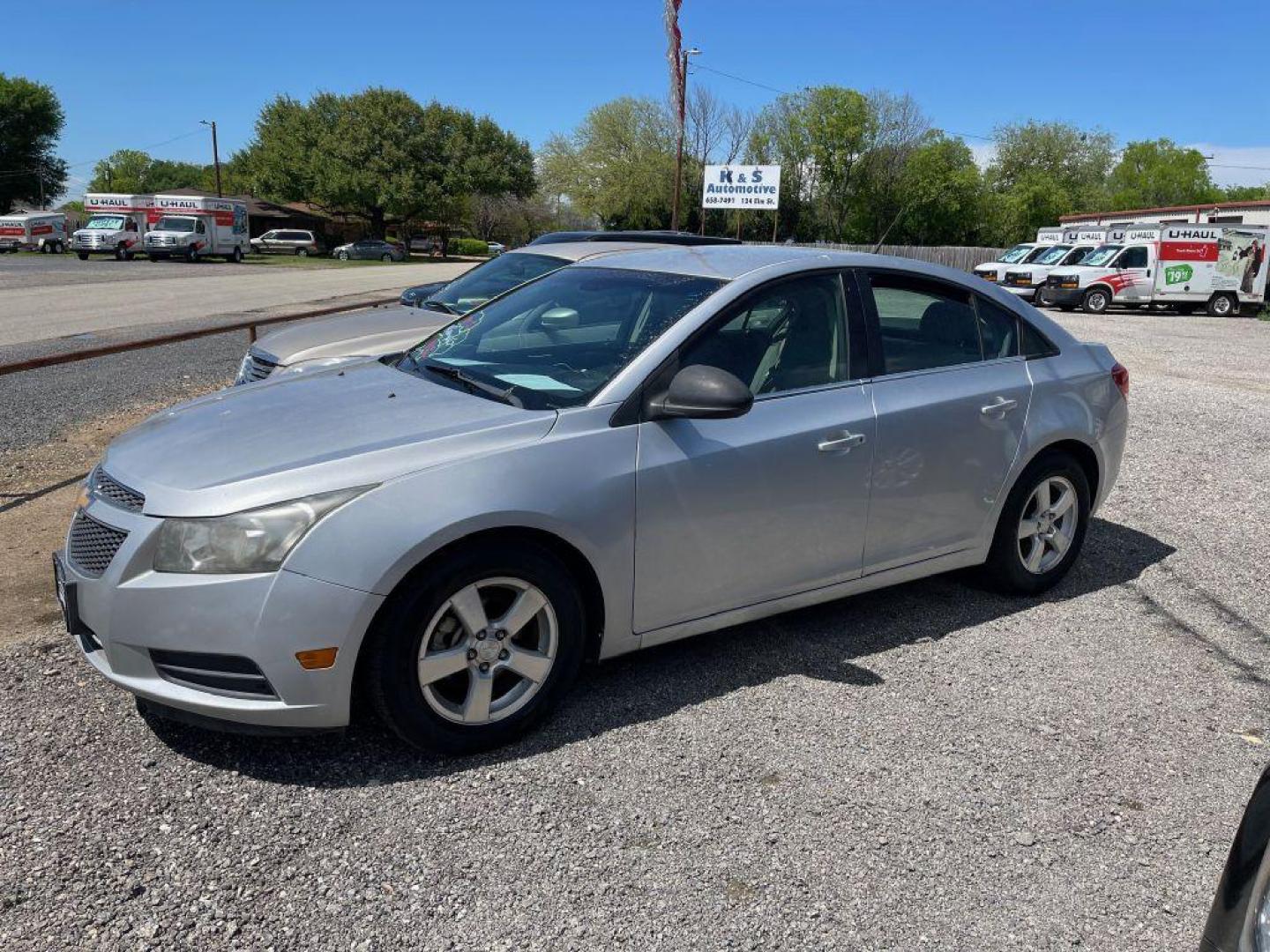 2014 SILVER CHEVROLET CRUZE LT (1G1PC5SB3E7) with an 1.4L engine, Automatic transmission, located at 124 Elm St., Cibolo, TX, 78108, (210) 658-3118, 29.559427, -98.232384 - Photo#0