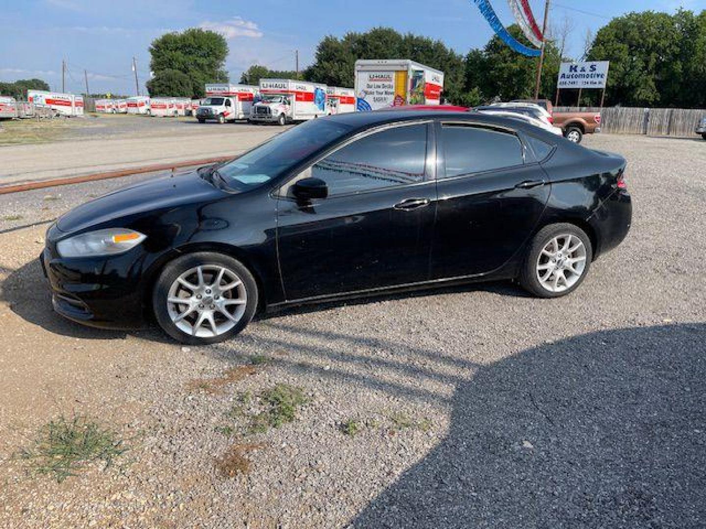 2013 BLACK DODGE DART SXT (1C3CDFBA7DD) with an 2.0L engine, Automatic transmission, located at 124 Elm St., Cibolo, TX, 78108, (210) 658-3118, 29.559427, -98.232384 - Photo#0