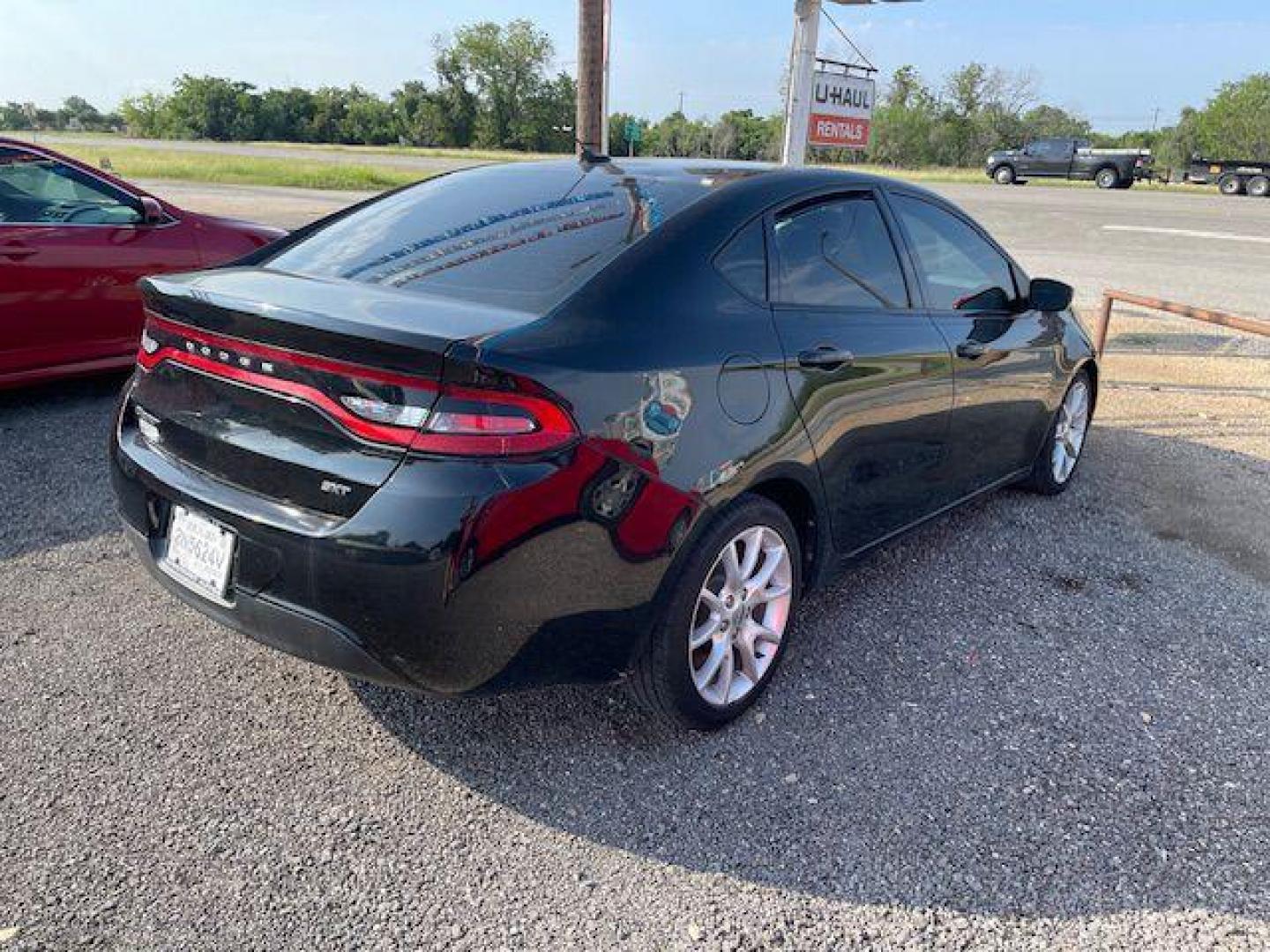 2013 BLACK DODGE DART SXT (1C3CDFBA7DD) with an 2.0L engine, Automatic transmission, located at 124 Elm St., Cibolo, TX, 78108, (210) 658-3118, 29.559427, -98.232384 - Photo#4