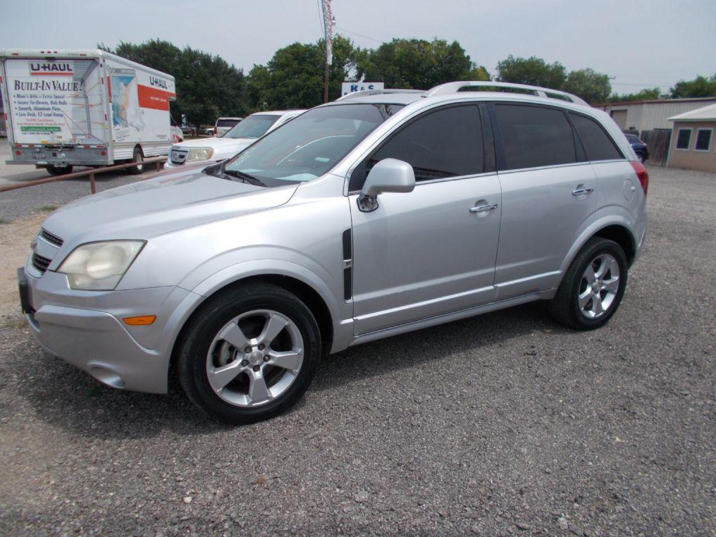 2014 SILVER CHEVROLET CAPTIVA LTZ (3GNAL4EK2ES) with an 2.4L engine, Automatic transmission, located at 124 Elm St., Cibolo, TX, 78108, (210) 658-3118, 29.559427, -98.232384 - Photo#0