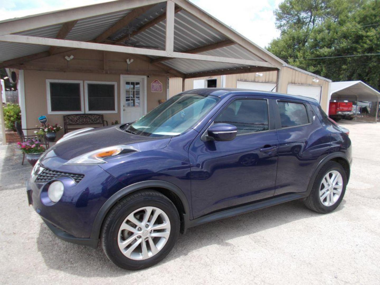 2015 BLUE NISSAN JUKE S (JN8AF5MR3FT) with an 1.6L engine, Continuously Variable transmission, located at 124 Elm St., Cibolo, TX, 78108, (210) 658-3118, 29.559427, -98.232384 - www.discountautoscibolo.com TEXT 210-900-3118 35 MONTHLY PAYMENTS OF $320 WITH $1895 DOWN AND FINAL ODD PAYMENT OF $68.86 W/FIRST PAYMENT DUE 30 DAYS FROM DATE OF SALE. ** NO WARRANTY, SOLD AS IS ** 36 MO'S TERM W/ 22.43 APR and TITLE TRANSFER FEE OF $220 DUE TWO WE - Photo#0